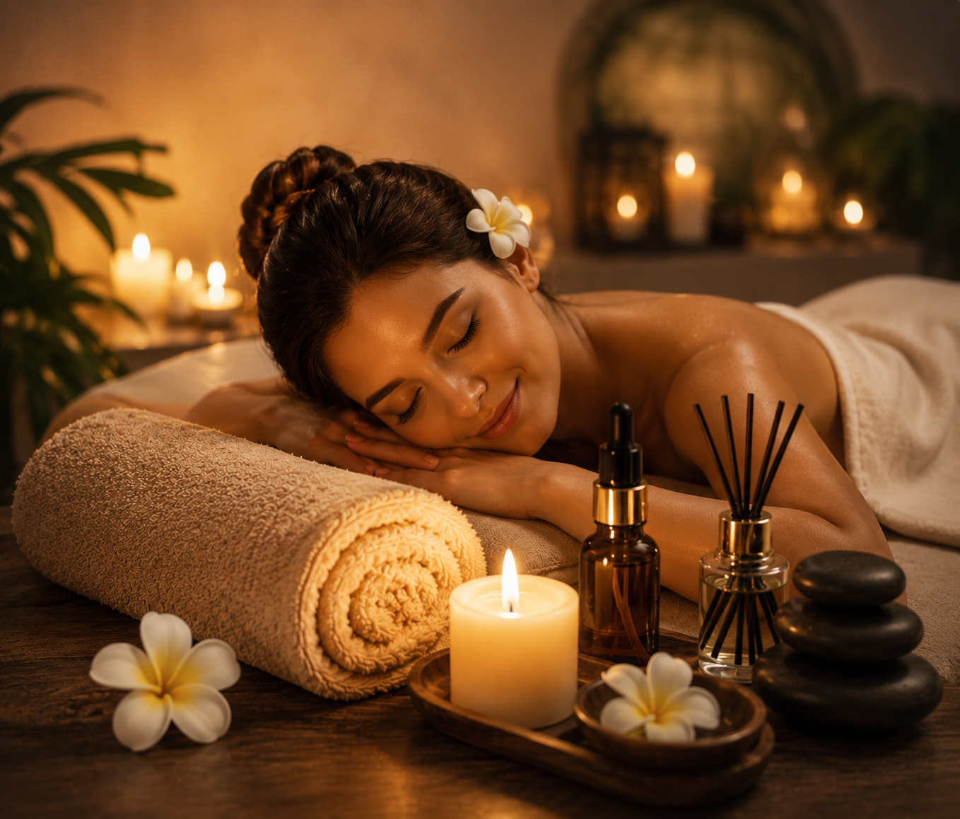 Facial therapy at Ocean Spa